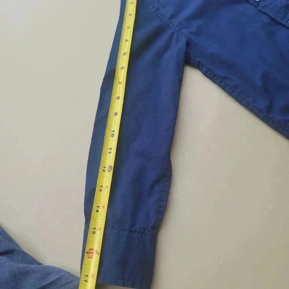 Lot Of 2 Old Navy Built-In Flex Navy Blue Boys White Button Down Size S (6-7) - Picture 7 of 15